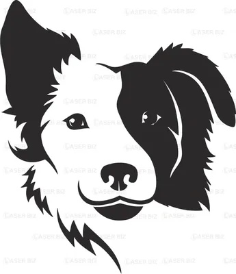 Силуэт собаки рисунок - 78 фото