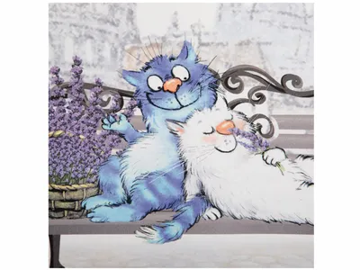 Открытка. Синие коты. Котики на санках – Книжный интернет-магазин Kniga.lv  Polaris
