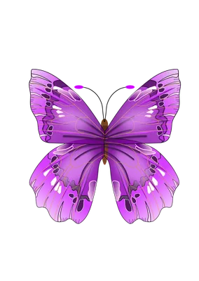 Фольгированный шар Крылья бабочки надувные Сиреневый для праздника
