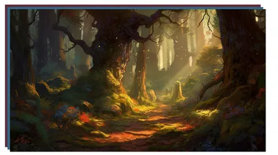 Картина по номерам - Сказочный лес (KHO5027)