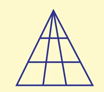 Сколько треугольников изображено на картинке? Тест на внимательность с  ответом | Реальные Игры | Головоломки | Дзен