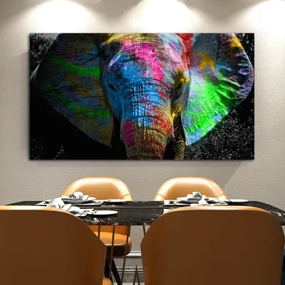 Картина Слон и мышь Слон живопись на золотом фоне в интернет-магазине  Ярмарка Мастеров по цене 17000 ₽ – QE8HWBY | Картины, Санкт-Петербург -  доставка по России