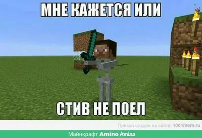 Мем про Minecraft | Пикабу