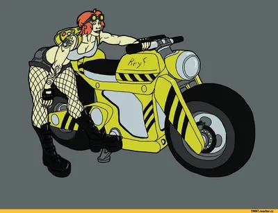 Мяяу! / девушка :: мотоцикл / смешные картинки и другие приколы: комиксы,  гиф анимация, видео, лучший интеллектуальный юмор.
