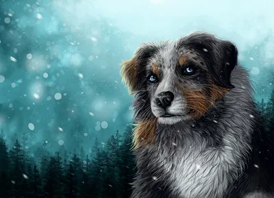 Нарисованные собаки (76 работ) » Картины, художники, фотографы на Nevsepic