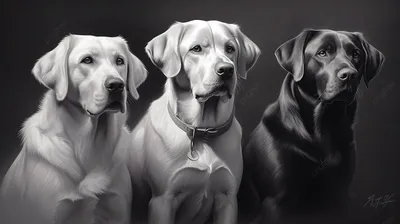 Нарисованные собаки (76 работ) » Страница 2 » Картины, художники, фотографы  на Nevsepic