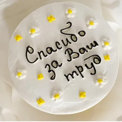 Бенто торт «Спасибо за Ваш труд», Кондитерские и пекарни в Ростове-на-Дону,  купить по цене 1400 RUB, Бенто-торты в Zents cake с доставкой | Flowwow