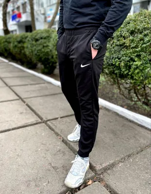 Штаны nike с манжетами Мужские черные спортивные штаны найк весна осень с  карманами (ID#1818590984), цена: 595 ₴, купить на Prom.ua