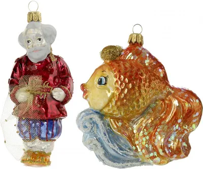 Стеклянная елочная игрушка Старик и золотая рыбка 49/к (ID#846983820),  цена: 420 ₴, купить на Prom.ua