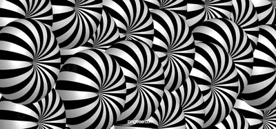Визуальный 3d оптический обман стерео круглые полосы черно белые, видение,  иллюзия, нашивка фон картинки и Фото для бесплатной загрузки