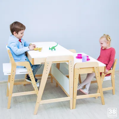 IKEA LATT (501.784.11) Стол для детей и 2 стула, белый, сосна  (ID#881153304), цена: 1826.28 ₴, купить на Prom.ua