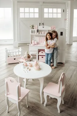 Набор стол и стул Азбука Кроваток деревянный для детей Kiddest Standart  Облачко и Мишка купить по цене 3343 ₽ в интернет-магазине Детский мир
