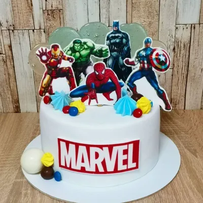 Торт супергерои без мастики