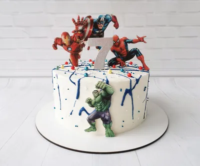 Торт на день рождения Супергерои, Кондитерские и пекарни в Москве, купить  по цене 7200 RUB, Торты в Tfd_cake с доставкой | Flowwow