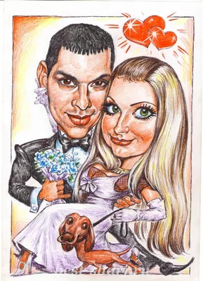 Подарок молодожёнам на свадьбу Заказы на свадебные шаржи онлайн на сайте  #рисунок #шаржи #живопись #art #подарки #подаро… | Свадебный рисунок,  Карикатура, Свадьба
