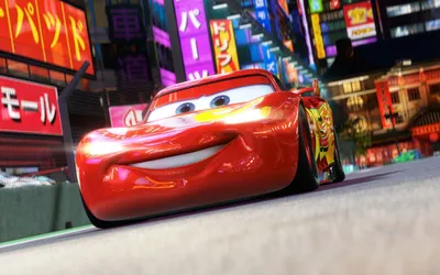 Обои на рабочий стол Молния Макквин из мультфильма Тачки 2 / Cars 2, обои  для рабочего стола, скачать обои, обои бесплатно