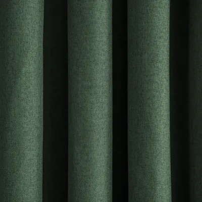 Темно зеленые шторы