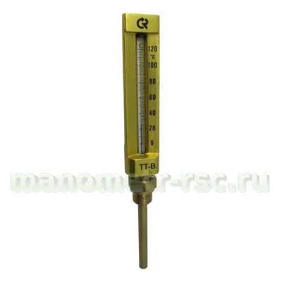 Термометр РОСМА биметаллический 63 мм БТ-32.211(0...+200°C)G1/2.100 2,5