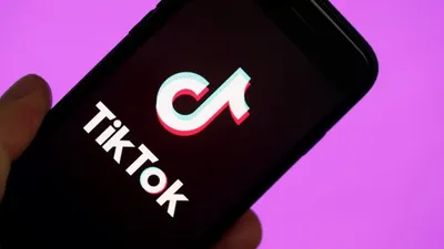 Tik tok logo with shadow on a white background Vector Image