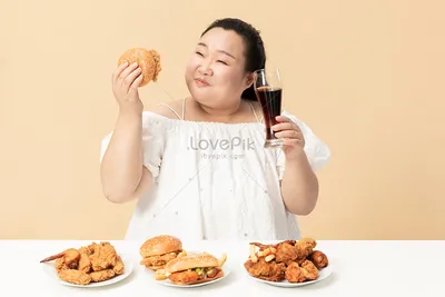 Фото толстых девушек с едой: выберите изображение в формате JPG, PNG, WebP