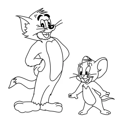Раскраска Том и Джерри для детей | Раскраски том и джерри для детей  распечатать, скачать