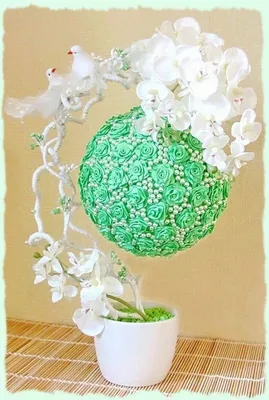 Топиарии: цветочный в интернет-магазине Ярмарка Мастеров по цене 1500 ₽ –  THZYARU | Топиарии, Москва - доставка по России
