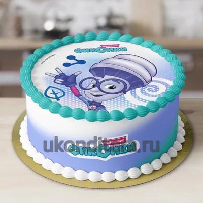 Фиксики, для торта №10, картинка на сахарной бумаге20х20 см с бесплатной  доставкой по Москве