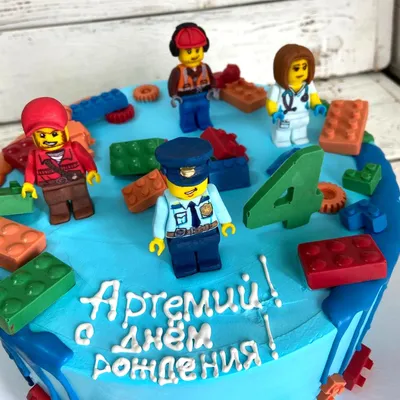 Торт Лего 07112520 стоимостью 10 575 рублей - торты на заказ ПРЕМИУМ-класса  от КП «Алтуфьево»