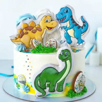 Торт динозавр - 70 фото