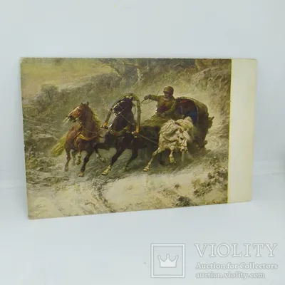 Тройка лошадей детский рисунок - 80 фото