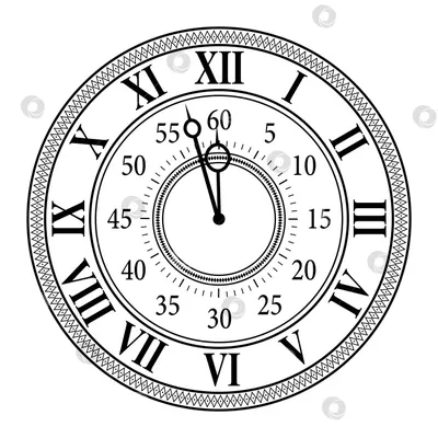 Циферблат аналоговых часов. Значок рисунка вектора Иллюстрация вектора -  иллюстрации насчитывающей дело, концепция: 186846156