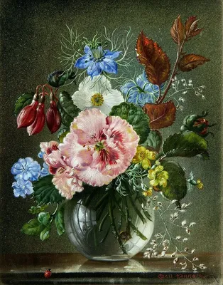 английский сад с окружающими его цветами, картина красивый сад, сад,  красивый фон картинки и Фото для бесплатной загрузки
