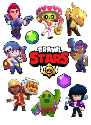 Вафельная картинка Brawl Stars