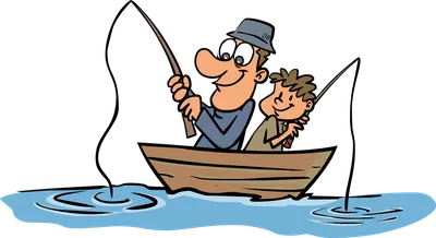 вафельная картинка рыбаки и рыбы - Кондитер+