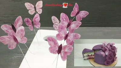 Wafer paper butterfly | LoveCookingRu - YouTube