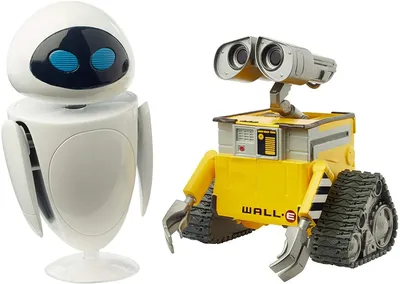 Фигурки роботы ВАЛЛ-И и ЕВА WALL-E 2 в 1 (подвижные, 6,5 и 9,5 см) |  AliExpress