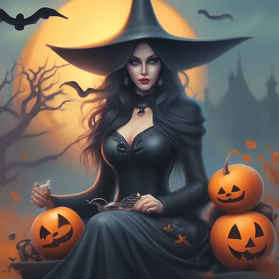 Ведьма хэллоуин» — создано в Шедевруме