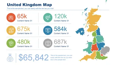 Presentation Base - PowerPoint map United Kingdom