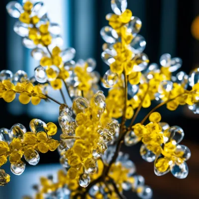 Искусственные цветы \"Ветка Мимозы\" - Treeclone.ru