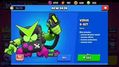 Collectors Edition skin rarity concept with reskinned virus 8-bit :  r/Brawlstars