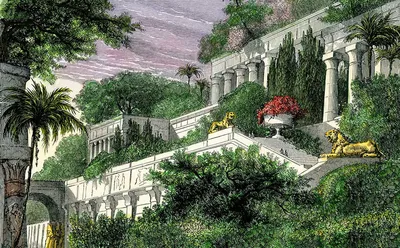 Висячие Сады Babylon — стоковая векторная графика и другие изображения на  тему Бабиль - Бабиль, Декоративный сад, Без людей - iStock