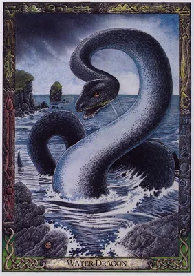 Водяной дракон водяной девочкой» — создано в Шедевруме