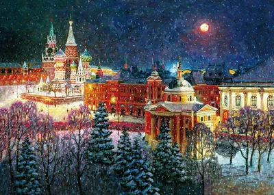 Рисунок \"Зима пришла\", автор Щекина Вероника