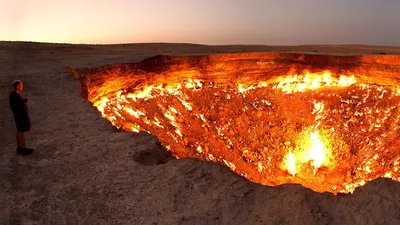 Врата ада в Каракумах - история огненного кратера Дарваза | РБК Украина