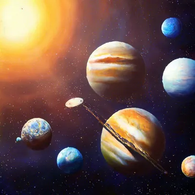 Все планеты солнечной системы» — создано в Шедевруме