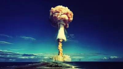 Атомный взрыв , реальное фото , …» — создано в Шедевруме