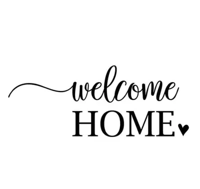 Welcome home hand written lettering. Stock Vector by ©margzaiceva.yandex.ru  168380510