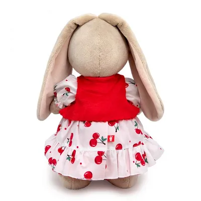Мягкая игрушка «Зайка Ми» в полосатом платье с леденцом, 25 см купить за  1284 рублей - Podarki-Market