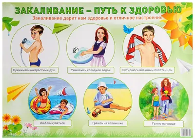 Демонстрационный плакат Закаливание путь к Здоровью - купить подготовки к  школе в интернет-магазинах, цены в Москве на Мегамаркет |