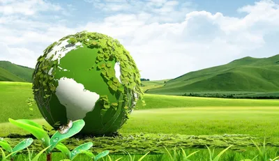 BLUE MARBLE Green Planet Earth Зелёная Планета Cферический 3 Oz Монета  Серебро 5$ Барбадос 2022